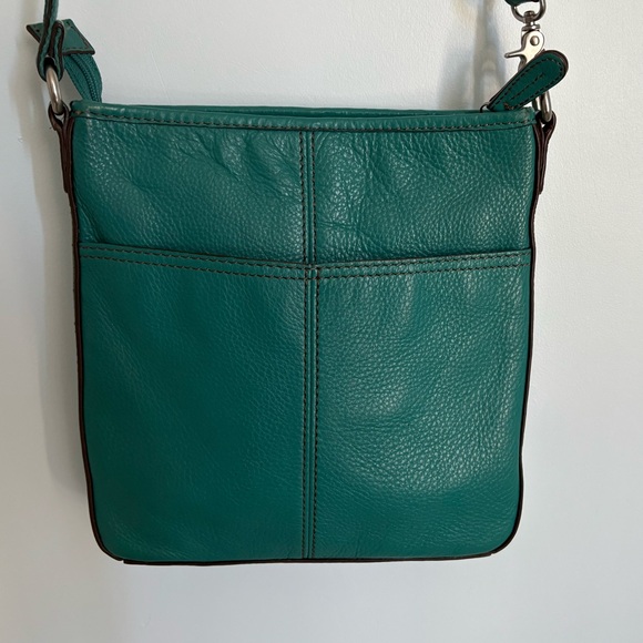 Fossil Teal Leather Crossbody Bag - Picture 2 of 12